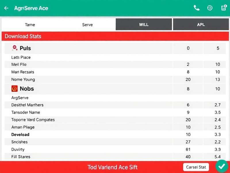 Agra Serve Ace Download Stats